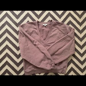 A golden Balloon Sleve Sweatshirt-Taro, medium